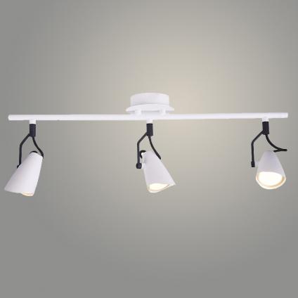 Спот L08007/3 WT+BK белый/черный 3x50W GU10 h190, LNX22